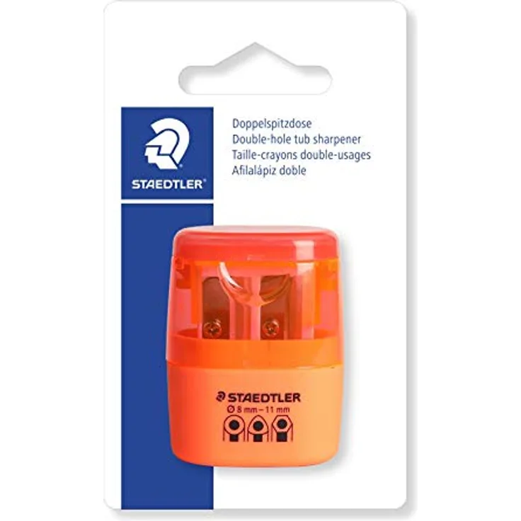 STAEDTLER 51260F-4BK Doppel-Spitzdose, Neon orange