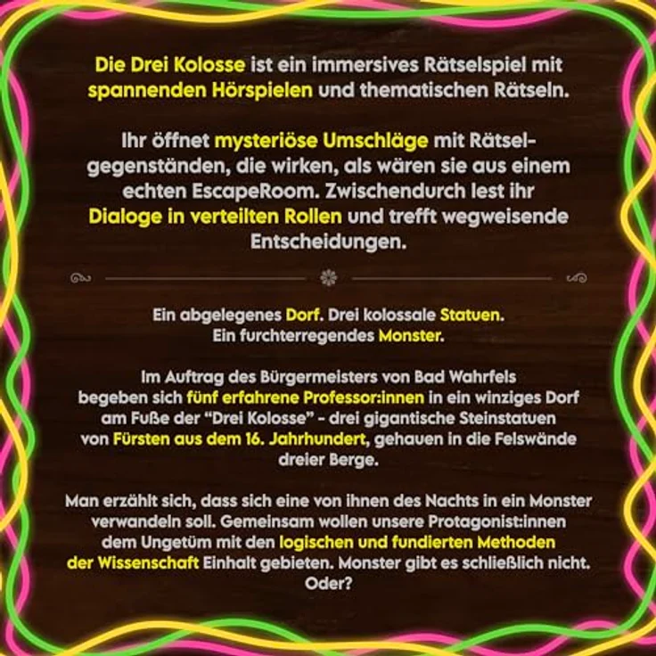 PD-Verlag Die DREI Kolosse, Brettspiel zur kreativen Unterstützung von Spiel und Phantasie – Bild 4