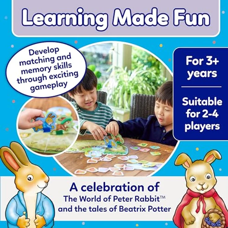 Orchard Peter Rabbit Rabbit Race, Zuordnungs- und Gedächtnisspiel für Kinder ab 3 Jahren – Bild 3