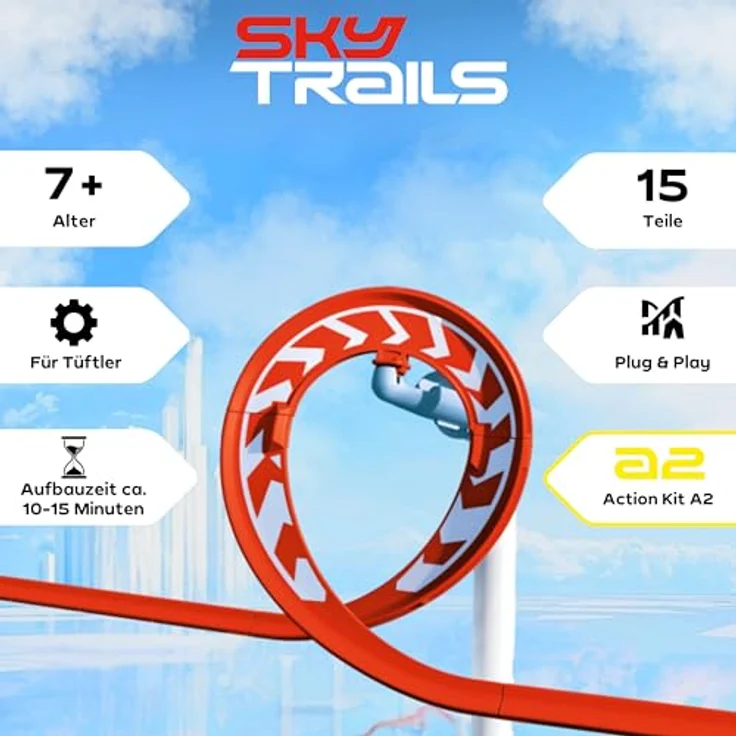 PLAYMOBIL Sky Trails 71972, Looping Konstruktionsspielzeug für spektakuläre Strecken & Action, flexibel & fantasievoll – Bild 2