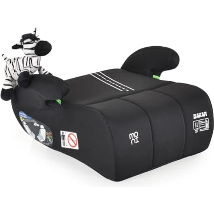 "Moni Kindersitzerhöhung Sitzerhöhung Dakar i-Size, bis: 36 kg, (125-150cm) Gruppe 3, Kuscheltier, verschiedene Farben verfügbar" – Bild 3