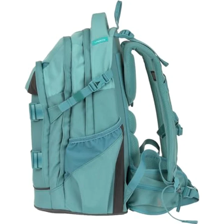 LÄSSIG Bold Origin Schulrucksack mit Laptopfach, ergonomisches Tragesystem, Aqua türkis – Bild 2