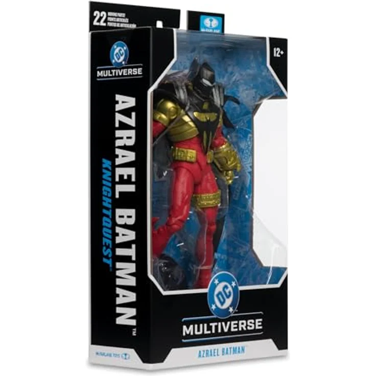 McFarlane DC Multiverse Azrael Batman (Knightquest), detailreiche Actionfigur, 19 cm mit Zubehör und Base – Bild 8
