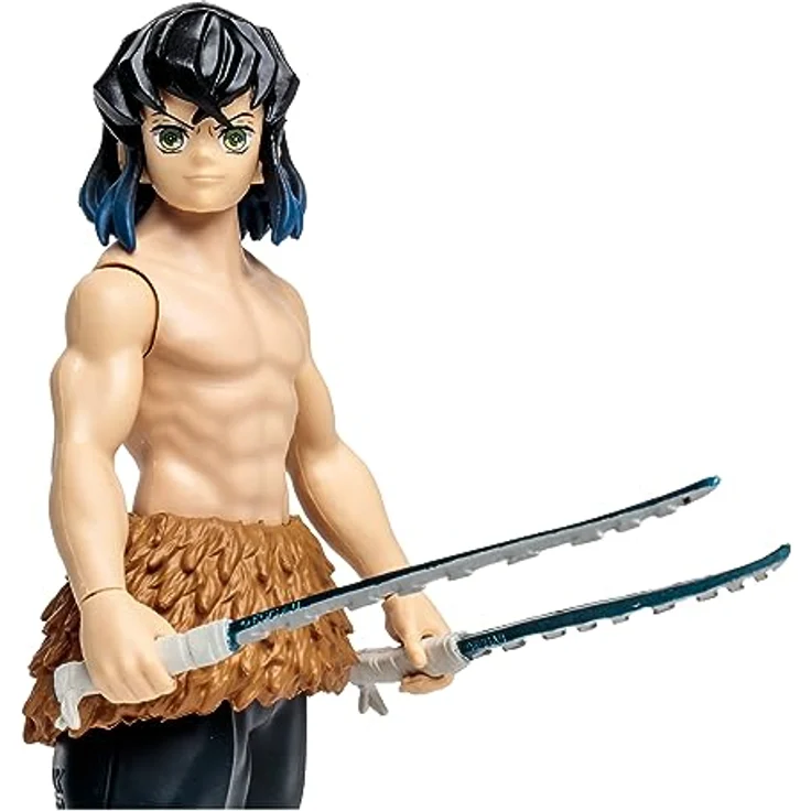 McFarlane Demon Slayer: Kimetsu no Yaiba Actionfigur Hashibira Inosuke, 13 cm, detailreich und beweglich mit Zubehör und Base – Bild 2