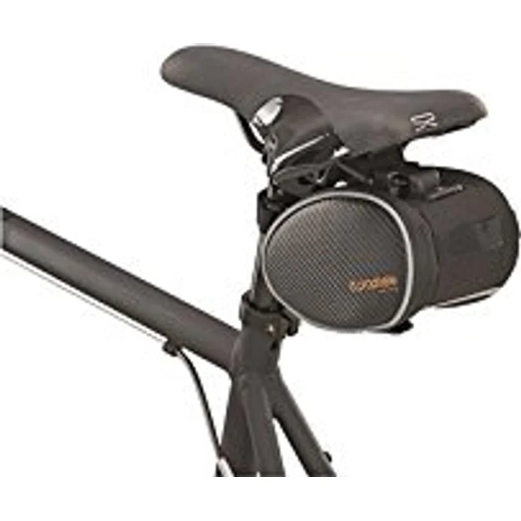 Prophete Fahrradtasche, Sattelpacktasche, 1,6 Liter Volumen, Montage unter dem Sattel, wasserabweisend, Breite 17 x Höhe 11 x Tiefe 10 cm, schwarz – Bild 2