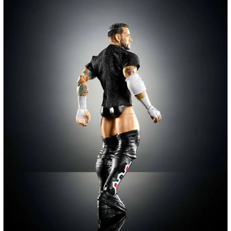 Mattel WWE Elite Actionfigur CM Punk, Serie #115, ca. 15 cm groß, mit 25 Bewegungspunkten und austauschbaren Händen, mehrfarbig – Bild 5
