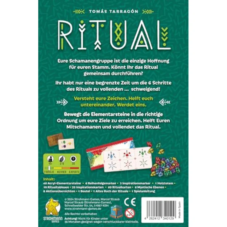 Strohmann Games Ritual Kartenspiel, 2-6 Spieler, Ab 10+ Jahren, 30 Minuten, Deutsch – Bild 2