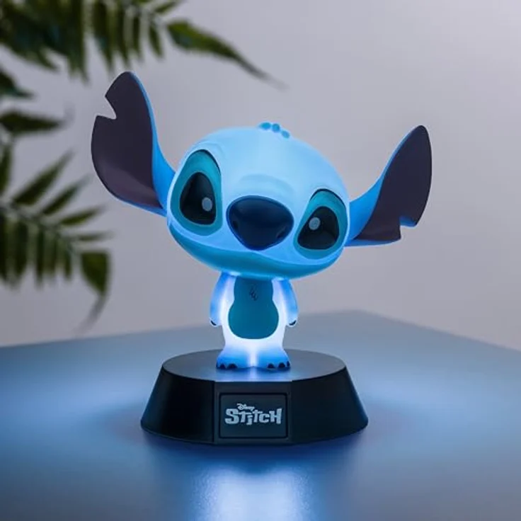 Lilo & Stitch Sammelfigur, Stitch Lampe, 11 cm, offiziell lizenziertes Disney Merchandise, benötigt 2 AAA-Batterien (nicht enthalten) – Bild 6