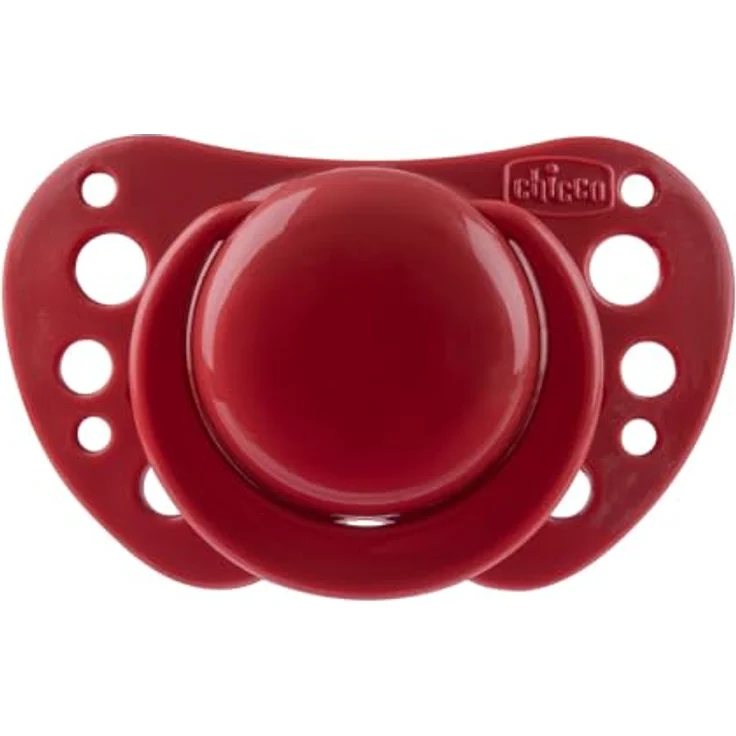 Chicco PhysioForma Schnuller Air Rot, anatomisch und funktionell, unterstützt die physiologische Atmung, 6-16 Monate, 2 Stück – Bild 2