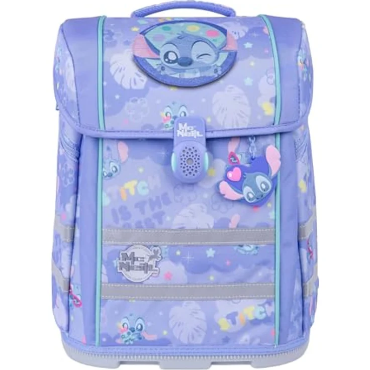 McNeill Schulranzen-Set PERFECTO 5tlg. Disney, geräumig, wasserabweisend, mit ergonomischem Rückensystem und reflektierenden Elementen, Motive von Disney – Bild 2