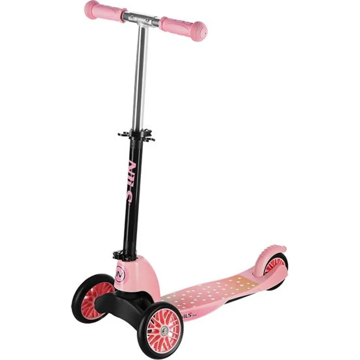 NILS Fun HLB202 2in1 Pink Kinderroller mit verstellbarem Lenker und ABEC5 Lagern