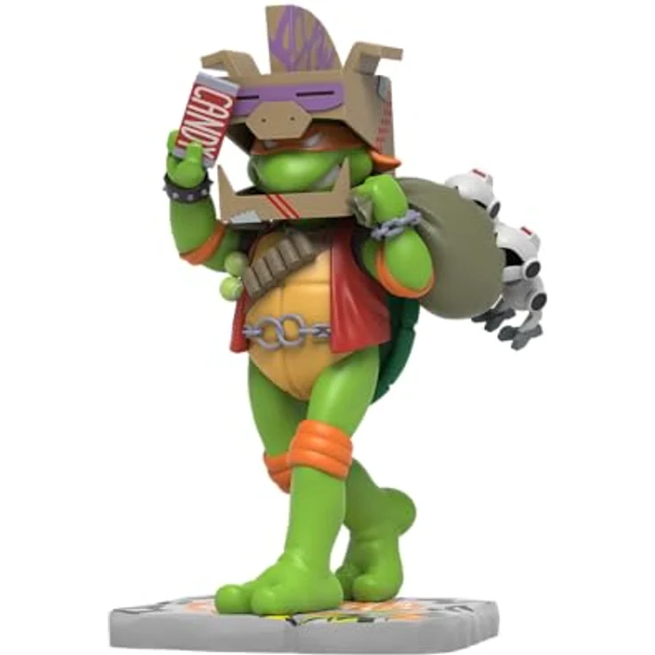 Mighty Jaxx Teenage Mutant Ninja Turtles Michelangelo Cowaboonga Edition Remixx Figur, 15 cm, sammelbare Halloween-Edition – Bild 8