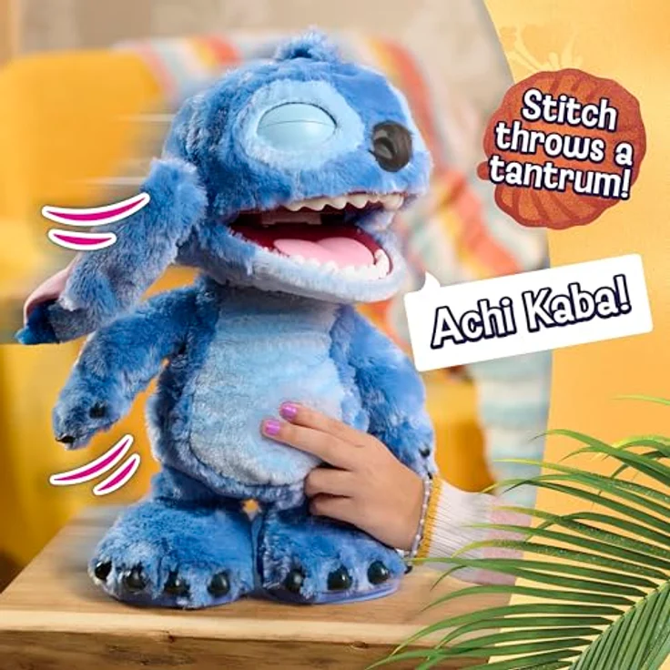 Just Play Stitch Ultimate Electronic Pet, interaktives Plüschspielzeug mit über 100 Sound- und Bewegungs-Kombinationen, 43 cm, offiziell lizenziert – Bild 7