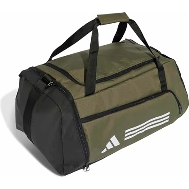 adidas Performance Sporttasche TR DUFFLE M, Kindersporttasche aus recycelten Materialien, schwarz – Bild 5