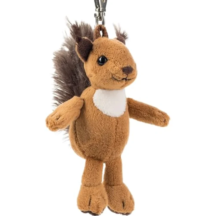 Schaffer Knuddel mich! 250 Anhänger Luzy Plüsch Eichhörnchen, Braun/Weiß, 11cm – Bild 2