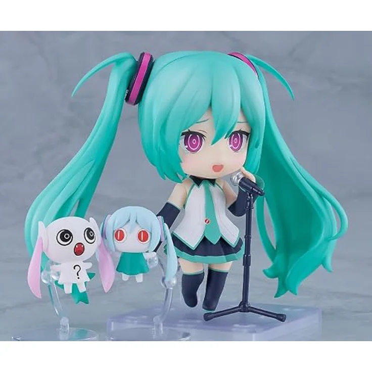 Good Smile Company Character Vocal Series 01 Nendoroid Actionfigur Hatsune Miku Because You're Here Ver., 10 cm, detailreich mit vielseitigem Zubehör und Acryl-Stand – Bild 6