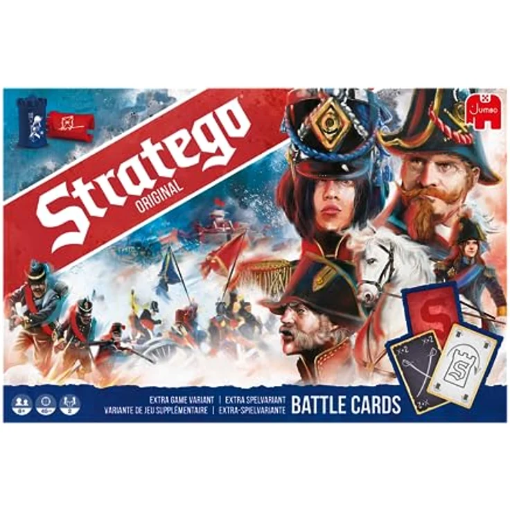 Jumbo 19958 Stratego Original NEU Board Game, Einheitsgröße, strategisches Gesellschaftsspiel mit Kampfkarten und weiblichen Soldaten – Bild 2