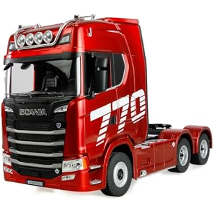 Amewi Scania 770 S Zugmaschine 6x4 1:18 RTR, RC ferngesteuert mit 4WD-Antrieb und li-Ion Akku, rot – Bild 1