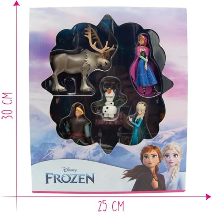 Bullyland 13413 - Jubiläums-Set Spielfiguren Die Eiskönigin mit Elsa, Anna, Kristoff, Sven und Olaf, ideal für Kinder ab 3 Jahren, handbemalt und fair produziert – Bild 2