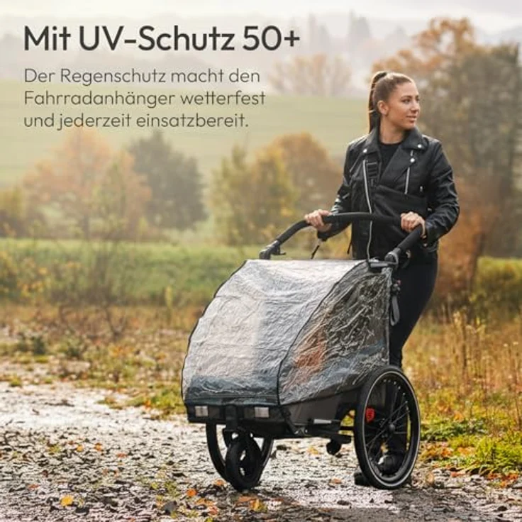 Qeridoo Kinderwagen-Regenschutzhülle QUPA 1 / Sportrex 1, Polyethylen, passend für Queridoo QUPA 1 & Sportrex 1 – Bild 8