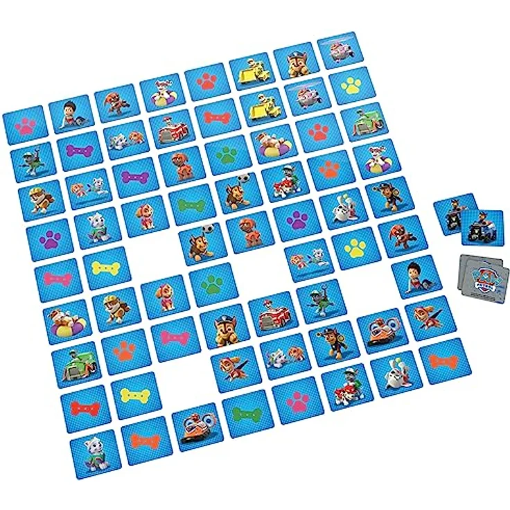 Spin Master Games PAW Patrol Memo-Spiel - klassisches Merkspiel im Design der beliebten Vorschulserie PAW Patrol im Metall-Köfferchen, für Kinder ab 3 Jahren – Bild 3