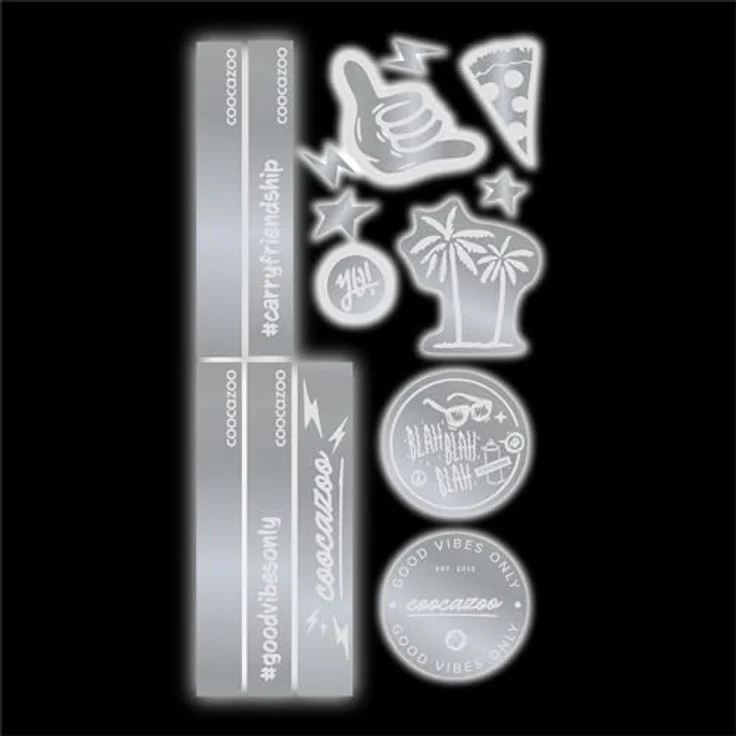 coocazoo Reflektierendes Sticker-Set "Silver" – Bild 2