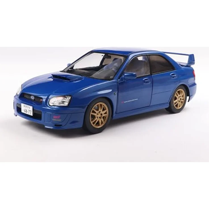Solido 1:18 Subaru Impreza WRX STI, detailgetreues Modellfahrzeug in Sonic Blue mit beweglichen Teilen und authentischem Interieur – Bild 1