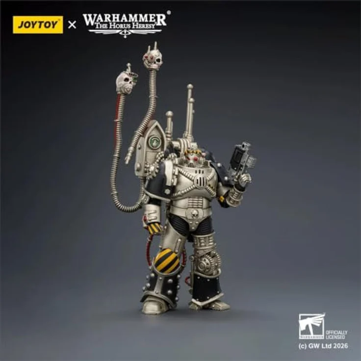 Joy Toy Warhammer The Horus Heresy Iron Warriors Legion Praevian, 12 cm Actionfigur mit Boltpistole, detailreich und voll beweglich – Bild 4
