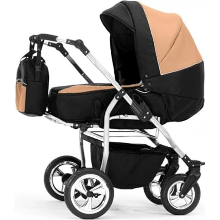 Elcar Zwillingskinderwagen 2 in 1 Duo Twin inkl. Sportsitze - 11 Teile - Federung, Luftbereifung, 20 Farben – Bild 2