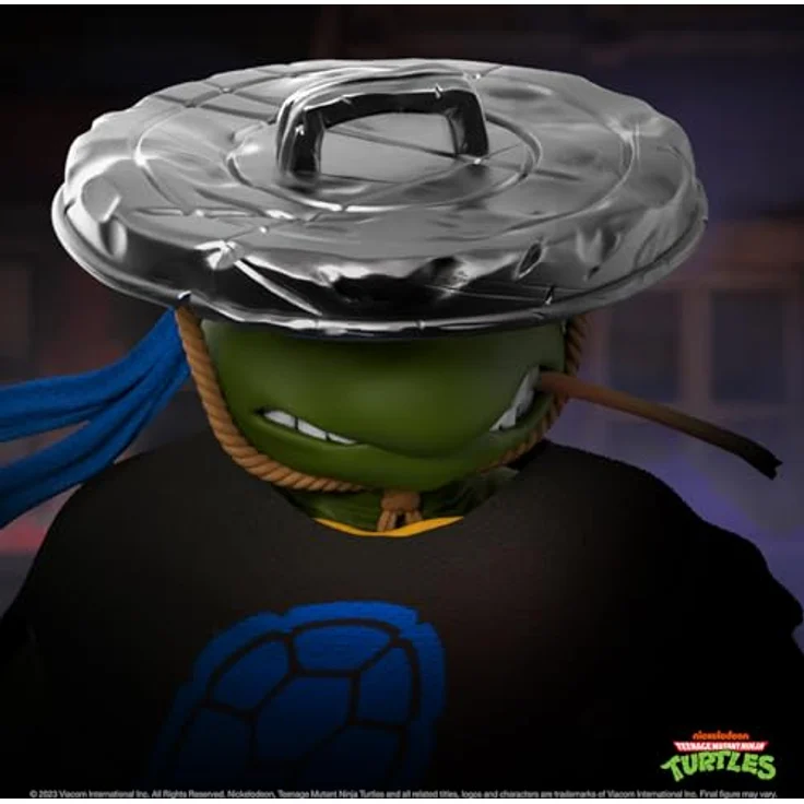 Super7 Teenage Mutant Ninja Turtles Ultimates Actionfigur Ninja Nomad Leonardo, 18 cm, voll beweglich mit Zubehör und Austauschteilen in Fensterbox – Bild 4