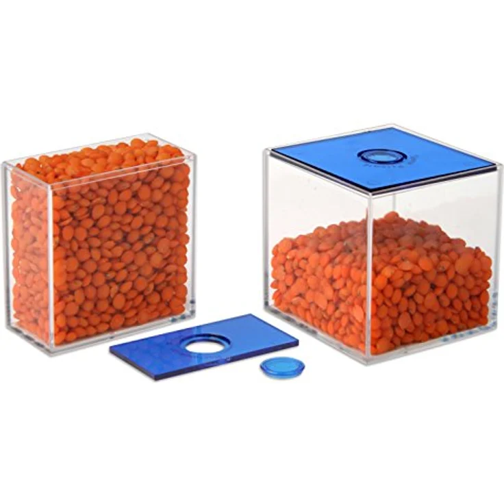 Betzold Lernspielzeug Füllkörper, 17 Stück – Geometrie-Körper aus Plexiglas, blau und rot, stabil und abnehmbar – Bild 3