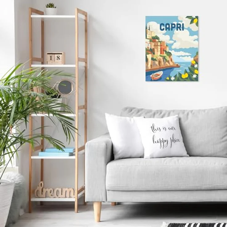 Ravensburger Malen nach Zahlen CreArt, Capri, für Erwachsene, mit leuchtenden Farben und glänzendem Lack, Made in Europe – Bild 4