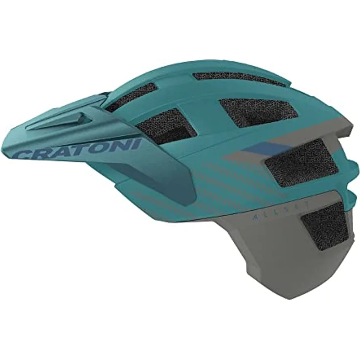 Winora Cratoni Allset Pro Jr. Kinderfahrradhelm, Türkis/Anthrazit Matt, 52-57cm - Hoher Tragekomfort, Großartige Qualität