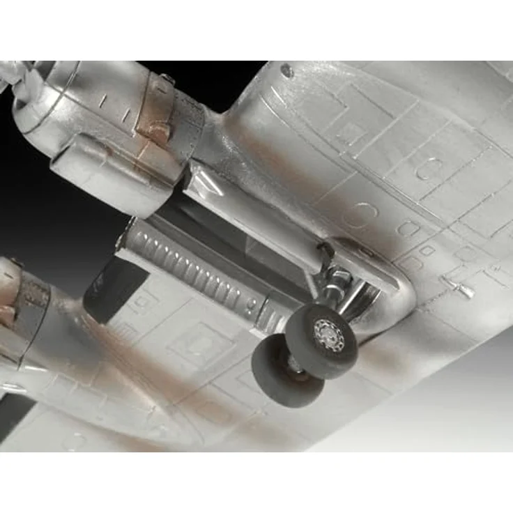 Revell 63745 Modellset Lockheed L.1049G Super Constellation, Plastikmodellbausatz im Maßstab 1:144 mit Zubehör, ungebaut/unlackiert, inklusive Grundfarben, Modellkleber und Pinsel – Bild 5