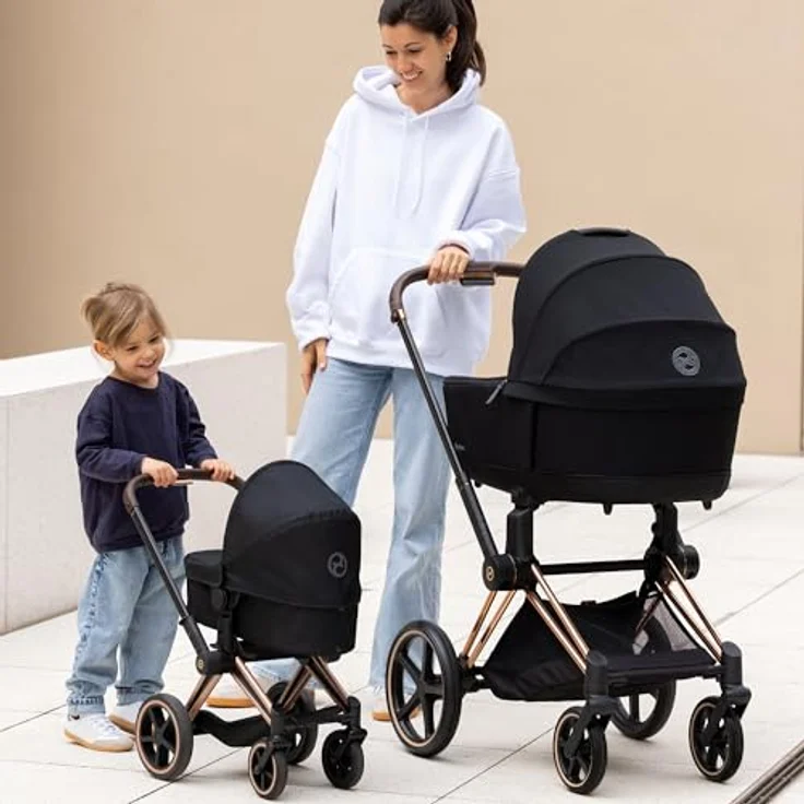 Corolle Mon Grand Poupon Cybex Puppenwagen, 3-in-1 Buggy für 36-42 cm Puppen, faltbar mit Verdeck, für Puppenspielzeug ab 3 Jahren – Bild 5