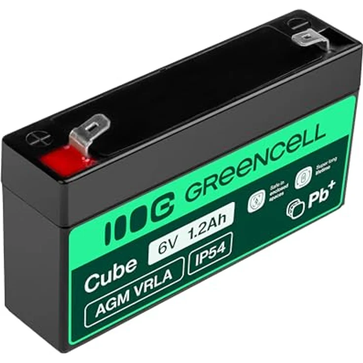 Green Cell® AGM 6V 1.2Ah Bleiakku, wartungsfreie VRLA Batterie für Elektro-Spielzeuge, Alarmsysteme und Medizintechnik, zyklenfest und vibrationsresistent – Bild 3