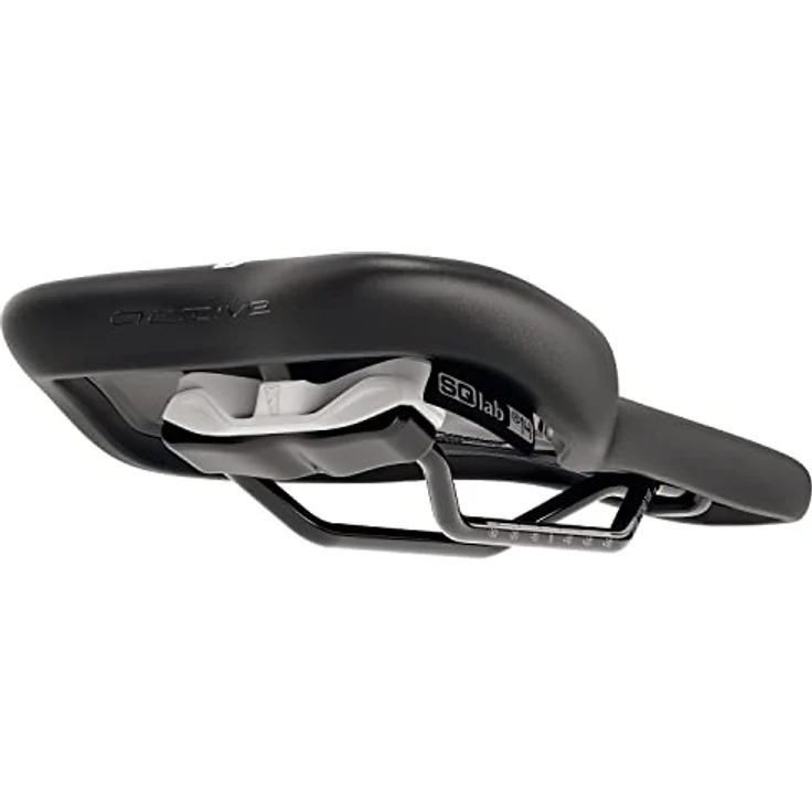 SQlab Unisex – Erwachsene 610 M-D Active Trekking MTB Tour & Travel Fahrradsattel, Schwarz, 16 cm – Bild 5