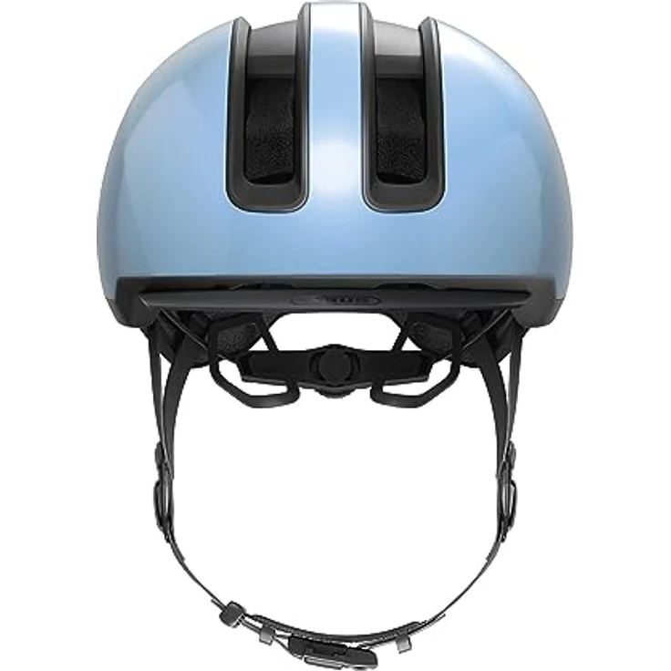 ABUS Urban Helm HUD-Y - mit magnetischem, aufladbarem LED-Rücklicht & Magnetverschluss - Cooler Fahrradhelm für den Alltag - für Damen und Herren - Blau, Größe S – Bild 2