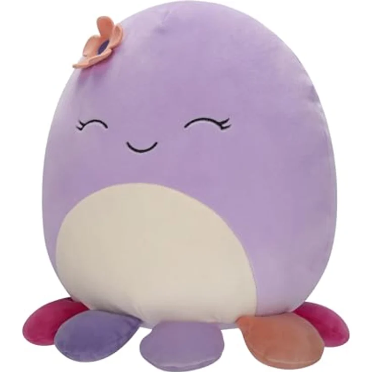 Squishmallows 25 cm Plüschtier Beula der Oktopus – Extrem zusammendrückbar, ultraweich, Oktopus-Design – Bild 2