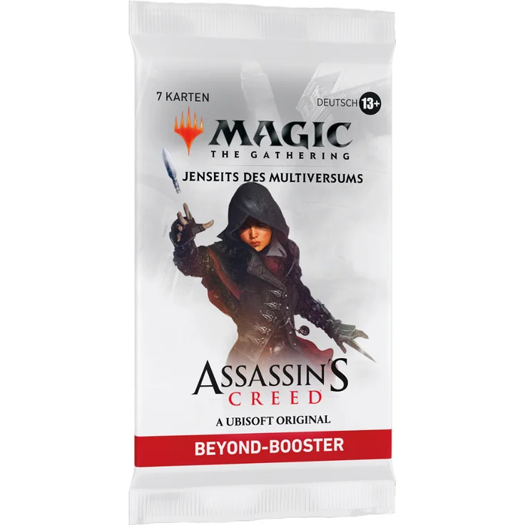 Wizards of the Coast Universes Beyond: Assassin's Creed Booster-Set, Magic: The Gathering, 7 Karten pro Booster, inklusive Foil Showcase Mythic Rare – Bild 1