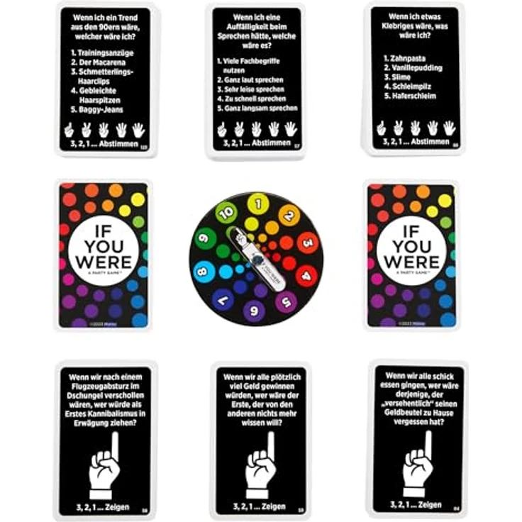 Mattel Games IF YOU WERE A PARTY GAME - Partyspiel für Erwachsene mit witzigen Fragen und Abstimmung durch Fingerzeigen, mit Karten und Punktezählern, für 3-8 Spieler, HYB61 - Preisvergleich – Bild 4