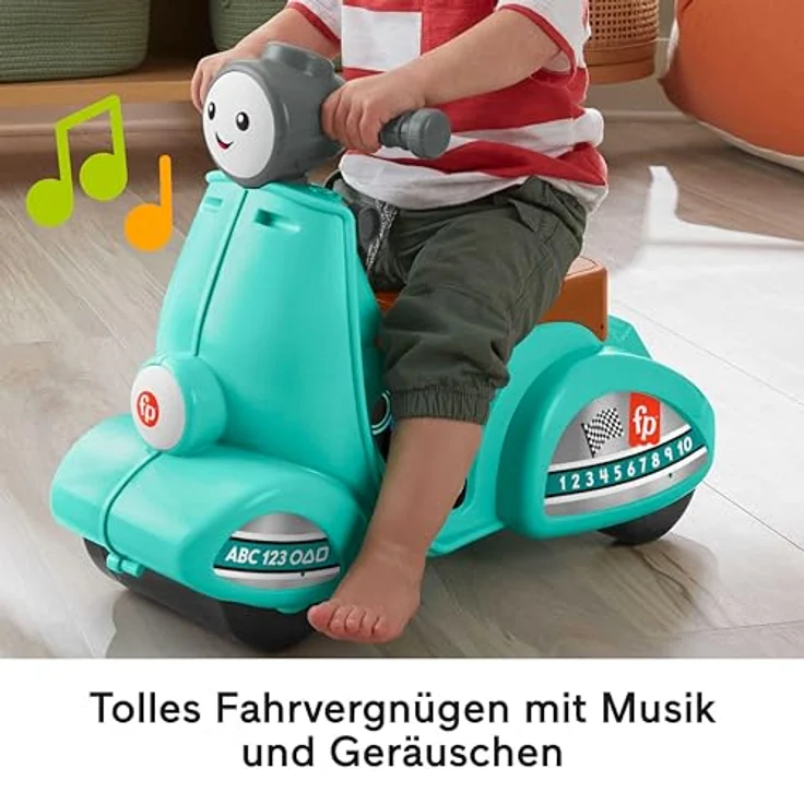 Fisher-Price HMV76 - Roller Aufsitzspielzeug für Kleinkinder mit Smart-Stages-Lerninhalt für Rollenspiele, mehrsprachige Version, Lernspielzeug, Babyspielzeg ab 12 Monaten – Bild 7
