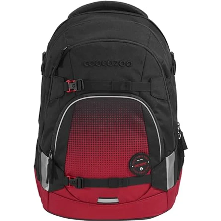coocazoo Schulrucksack Mate Blazing Fire, 30 Liter Volumen, leicht, ergonomisch & sicher – Bild 2