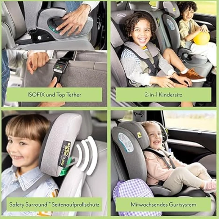 Graco Energi, Kindersitz i-Size R129 mit ISOFIX-Konnektoren und Komfortfunktionen für Kleinkinder und Teenager – Bild 5