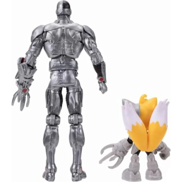 Sonic The Hedgehog DCxSonic: Tails als Cyborg und Klassische Sonic Actionfiguren-Multipack, 6 cm und 13 cm, hochbeweglich, detailreich gestaltet – Bild 4