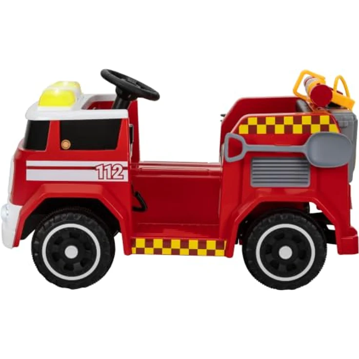 Actionbikes Motors Kinder-Feuerwehrauto LF112, Elektrofahrzeug mit 2,4 GHz Fernbedienung, Einsatzlicht, Sirene und Wasserspritze, geeignet für Kinder ab 3 Jahren – Bild 2