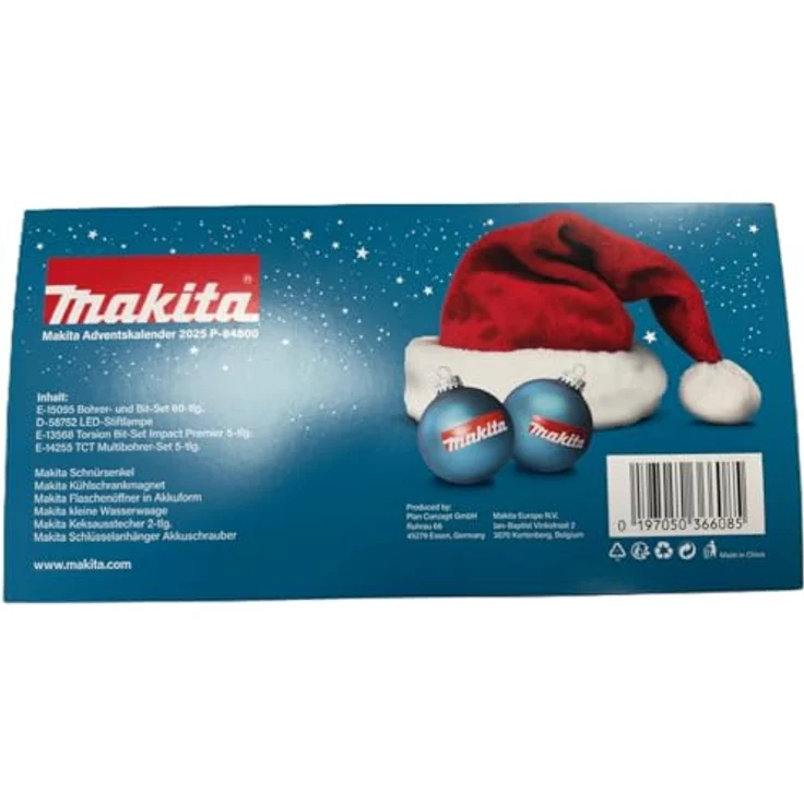Makita Adventskalender 2025, Adventskalender mit exklusiven Werkzeug-Geschenken – Bild 3