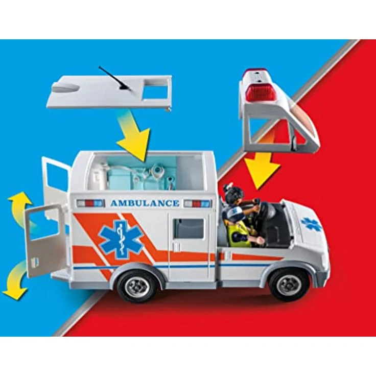 PLAYMOBIL Krankenwagen – Version 2023, Mehrfarbig, 71232 – Bild 3