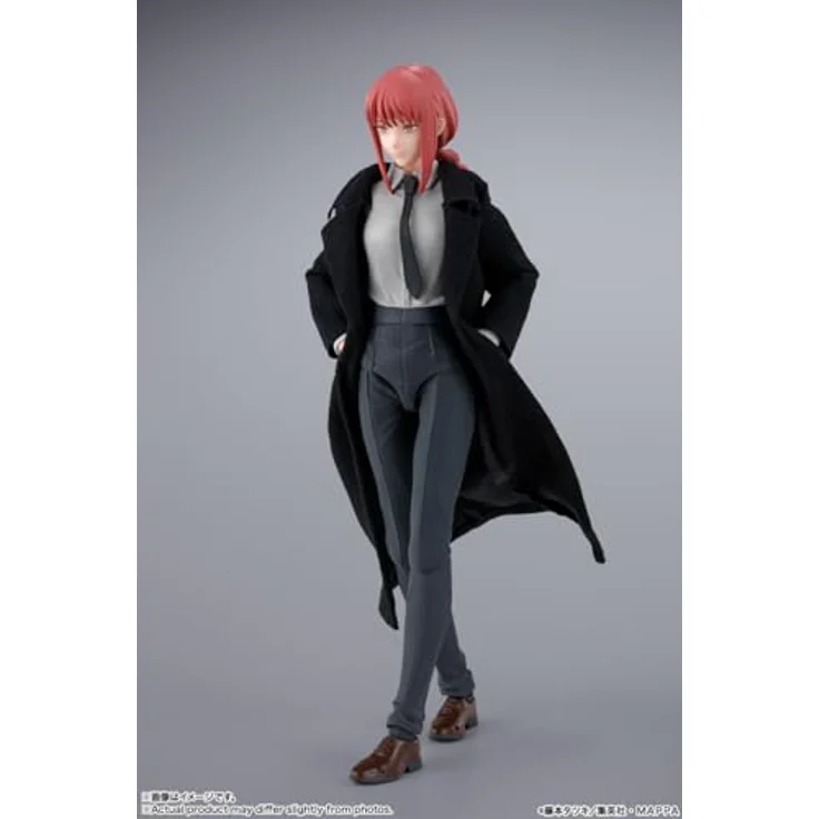 Tamashii Nation Chainsaw Man S.H. Figuarts Actionfigur Makima, 14 cm mit flexiblem Stoffmantel und wechselbaren Gesichtsteilen – Bild 3