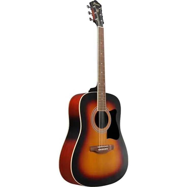 Ibanez V50NJP-OVS Akustik Gitarre, Dreadnought, mit Zubehörset, Nandu, Chrome, Meranti – Bild 3